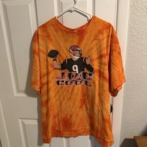 Joe Burrow Cincinnati Bengals NFL Tie-Dye Shirt 3XL Orange